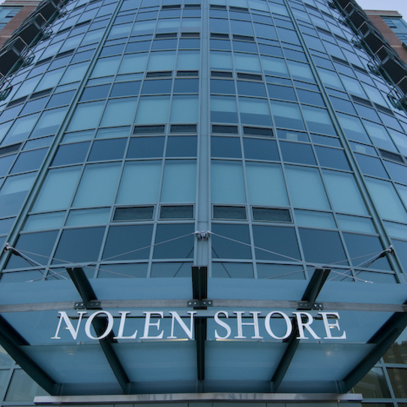 Nolen Shore Condominium entrance, Madison, WI