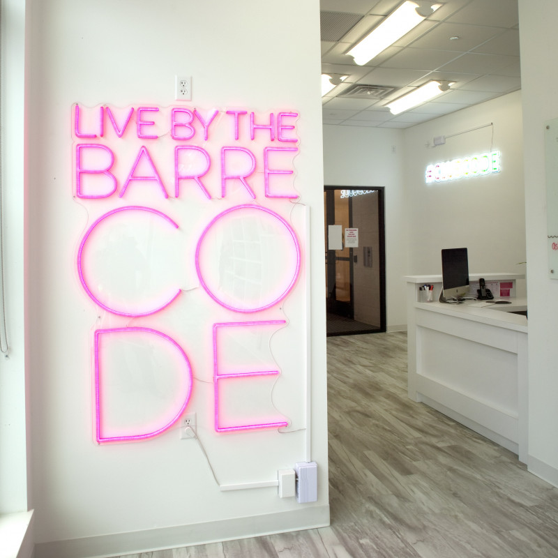 Entrance at The Barre Code