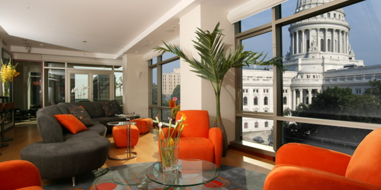 view of Madison Capitol from inside of a condo